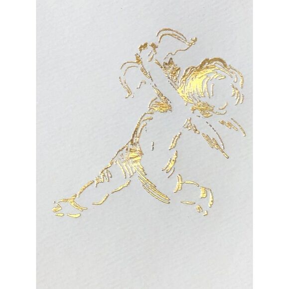 Set of Gilded Greetings Gold Foil Note Cards and Envelopes - Picture 4 of 7